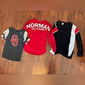 3 women’s OU, Norman, Oklahoma themed shirts bundle!